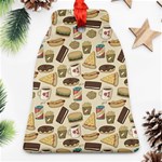 Junk Food Hipster Pattern Ornament (Bell) Front