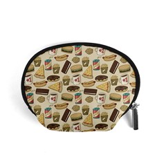 Junk Food Hipster Pattern Accessory Pouch (small) by Sarkoni