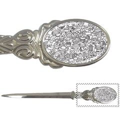 Food Doodle Pattern Letter Opener by Sarkoni