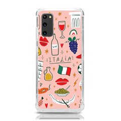 Food Pattern Italia Samsung Galaxy S20 6 2 Inch Tpu Uv Case by Sarkoni