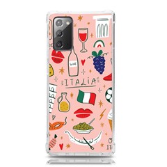 Food Pattern Italia Samsung Galaxy Note 20 Tpu Uv Case by Sarkoni