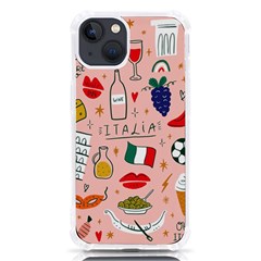 Food Pattern Italia Iphone 13 Tpu Uv Print Case by Sarkoni