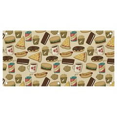 Junk Food Hipster Pattern Banner And Sign 4  X 2  by Sarkoni