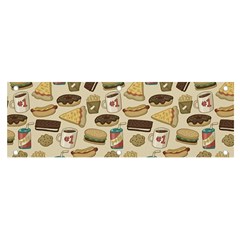 Junk Food Hipster Pattern Banner And Sign 6  X 2  by Sarkoni