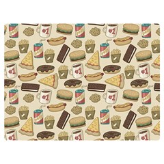 Junk Food Hipster Pattern Two Sides Premium Plush Fleece Blanket (extra Small) by Sarkoni