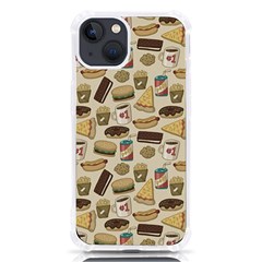 Junk Food Hipster Pattern Iphone 13 Tpu Uv Print Case by Sarkoni