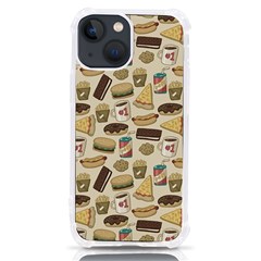 Junk Food Hipster Pattern Iphone 13 Mini Tpu Uv Print Case by Sarkoni