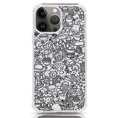 Food Doodle Pattern Iphone 13 Pro Max Tpu Uv Print Case by Sarkoni