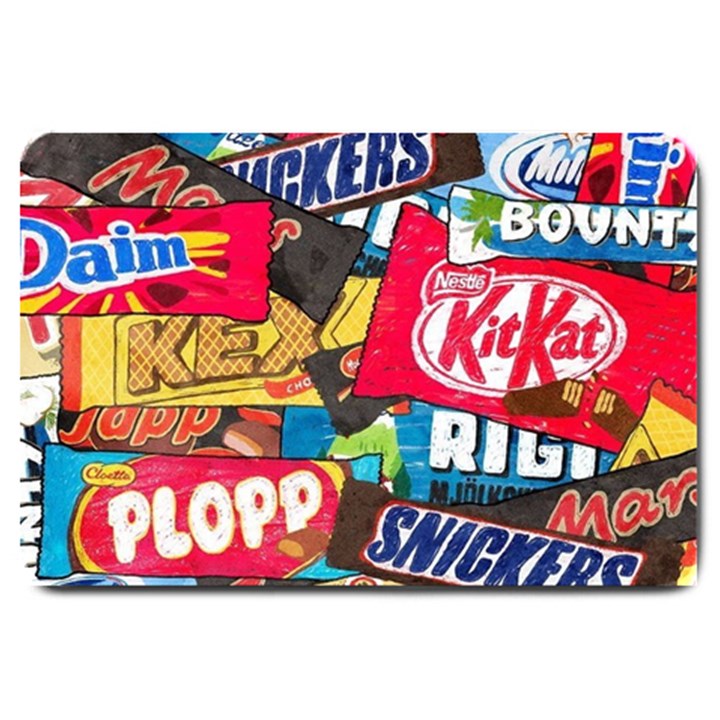 Pop Art Food Cute Patterns Large Doormat