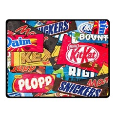 Pop Art Food Cute Patterns Two Sides Fleece Blanket (small) by Sarkoni