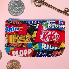 Pop Art Food Cute Patterns Large Coin Purse by Sarkoni