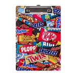 Pop Art Food Cute Patterns A5 Acrylic Clipboard Front