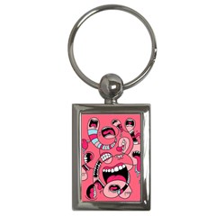 Big Mouth Worm Key Chain (rectangle) by Dutashop