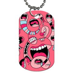 Big Mouth Worm Dog Tag (one Side) by Dutashop