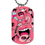 Big Mouth Worm Dog Tag (One Side) Front