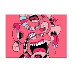 Big Mouth Worm Sticker A4 (100 Pack) by Dutashop