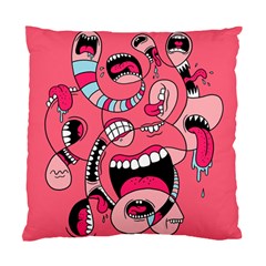 Big Mouth Worm Standard Cushion Case (one Side) by Dutashop