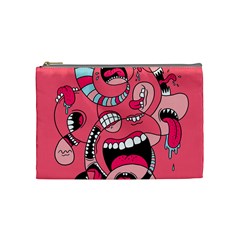 Big Mouth Worm Cosmetic Bag (medium) by Dutashop