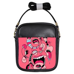 Big Mouth Worm Girls Sling Bag by Dutashop