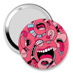 Big Mouth Worm 3  Handbag Mirrors by Dutashop