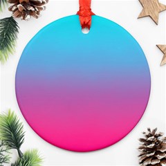 Blue Pink Purple Ornament (round) by Dutashop