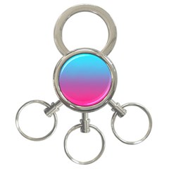 Blue Pink Purple 3-ring Key Chain by Dutashop