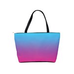 Blue Pink Purple Classic Shoulder Handbag Back