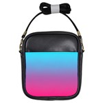 Blue Pink Purple Girls Sling Bag Front