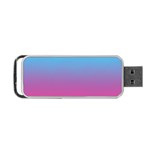 Blue Pink Purple Portable USB Flash (Two Sides) Front