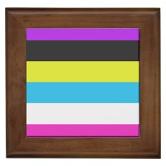 Bigender Flag Copy Framed Tile by Dutashop