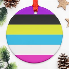 Bigender Flag Copy Ornament (round) by Dutashop