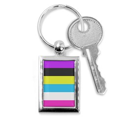 Bigender Flag Copy Key Chain (rectangle) by Dutashop