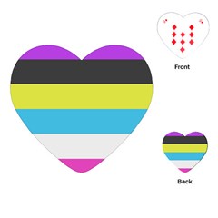 Bigender Flag Copy Playing Cards Single Design (heart) by Dutashop