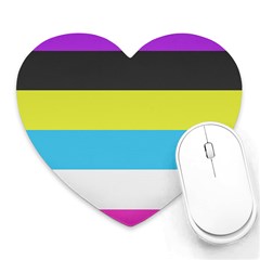 Bigender Flag Copy Heart Mousepad by Dutashop