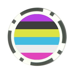 Bigender Flag Copy Poker Chip Card Guard (10 Pack) by Dutashop