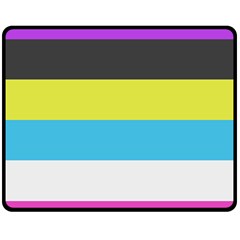 Bigender Flag Copy Fleece Blanket (medium) by Dutashop