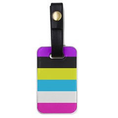 Bigender Flag Copy Luggage Tag (one Side) by Dutashop