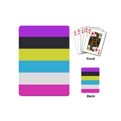 Bigender Flag Copy Playing Cards Single Design (mini) by Dutashop