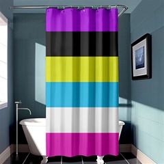 Bigender Flag Copy Shower Curtain 36  X 72  (stall)  by Dutashop