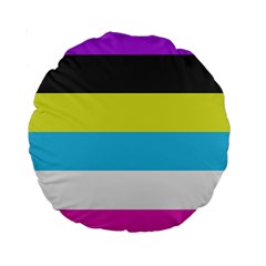 Bigender Flag Copy Standard 15  Premium Round Cushions by Dutashop