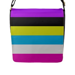 Bigender Flag Copy Flap Closure Messenger Bag (l) by Dutashop