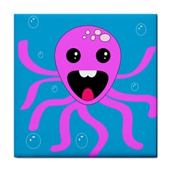 Bubble Octopus Copy Tile Coaster by Dutashop