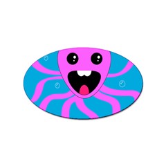 Bubble Octopus Copy Sticker (oval) by Dutashop