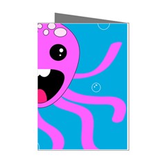 Bubble Octopus Copy Mini Greeting Cards (pkg Of 8) by Dutashop