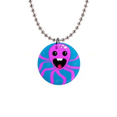 Bubble Octopus Copy 1  Button Necklace by Dutashop