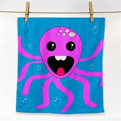 Bubble Octopus Copy Face Towel by Dutashop