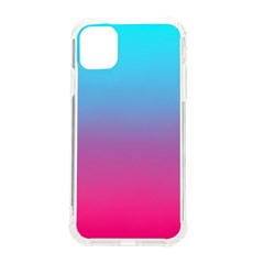 Blue Pink Purple Iphone 11 Tpu Uv Print Case by Dutashop