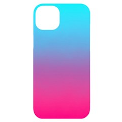 Blue Pink Purple Iphone 14 Plus Black Uv Print Case by Dutashop