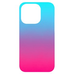 Blue Pink Purple Iphone 14 Pro Black Uv Print Case by Dutashop