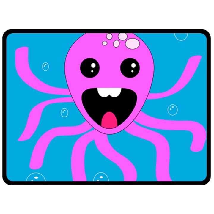 Bubble Octopus Copy Fleece Blanket (Large)